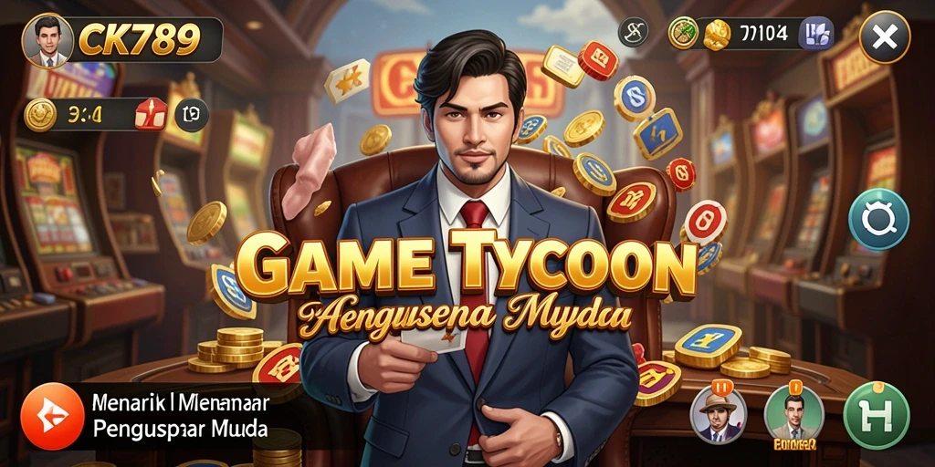 Tampilan gameplay CK789 yang seru saat membangun bisnis.