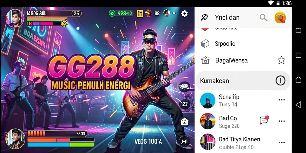 Tampilan gameplay GG288 yang menakjubkan dan interaktif.