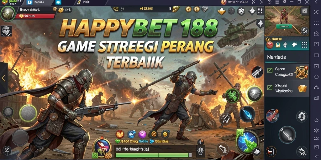 Gameplay HAPPYBET188 yang seru dan mendebarkan dalam pertempuran strategis.
