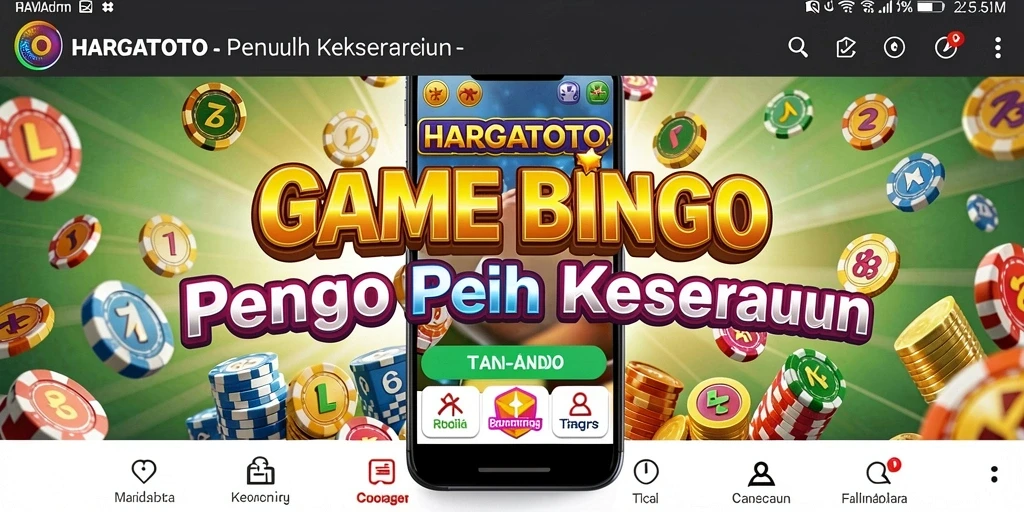 Screenshot gameplay HARGATOTO menampilkan aksi seru Bingo.