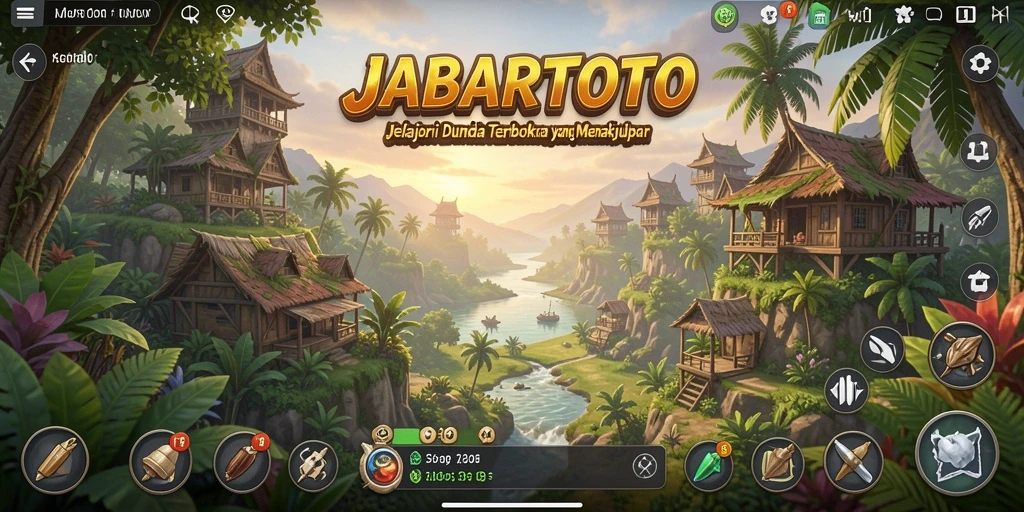 Screenshot gameplay JABARTOTO menampilkan eksplorasi dunia terbuka yang menakjubkan.