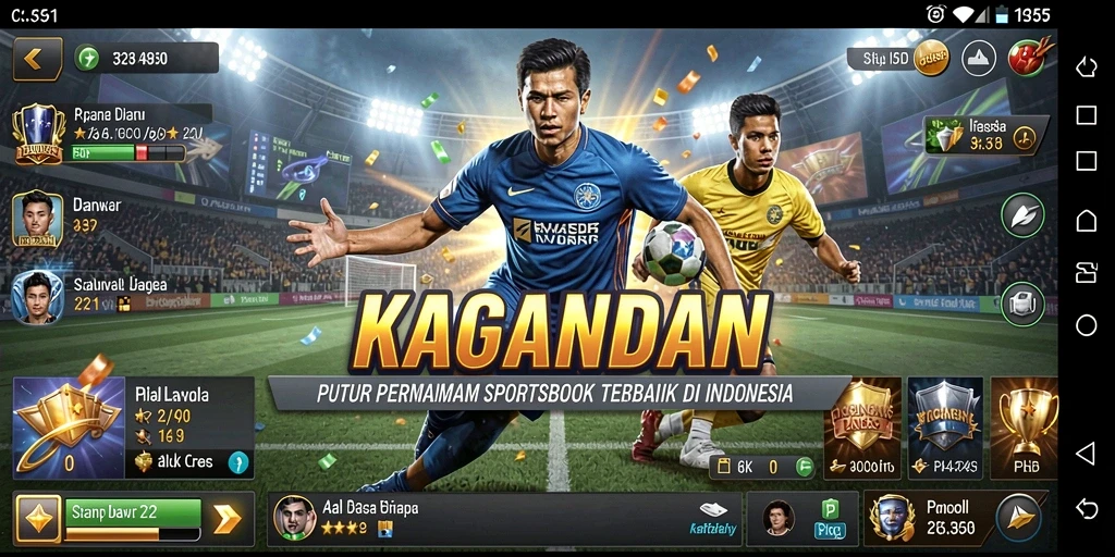 Tampilan menarik dari gameplay Sportsbook KAGANDAN.