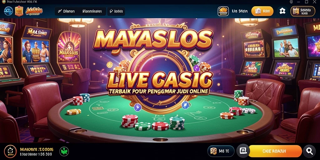 Tampilan gameplay Live Casino yang memukau di MAYASLOTS.