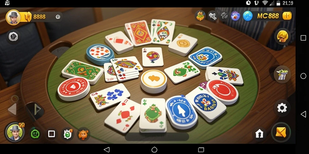 Tampilan gambar dari gameplay seru Gaple di MC888.