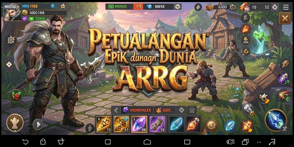 Tangkapan layar gameplay dari MDG188 menunjukkan aksi pertarungan yang intens.