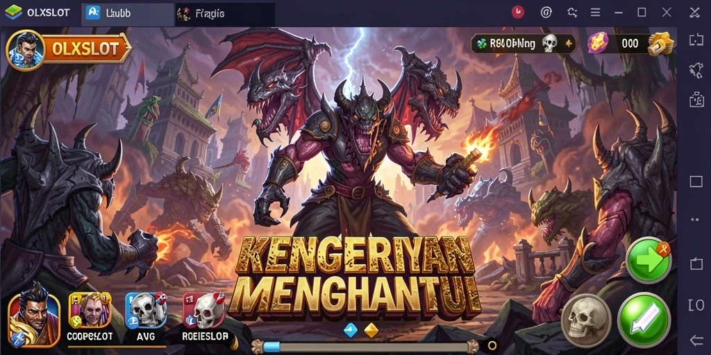 Screenshot menampilkan gameplay OLXSLOT yang penuh kengerian.