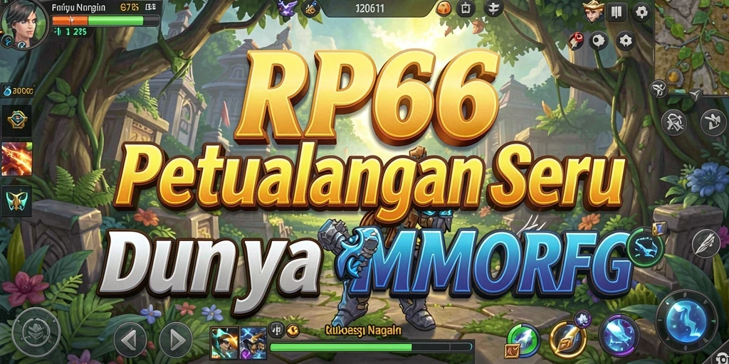 Tampilan gameplay menarik di dunia fantasi RP66 dengan pertempuran seru.